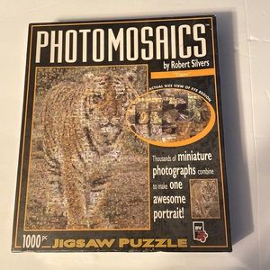 Photomosaics Puzzle Tiger by Robert Silvers 1000 pc